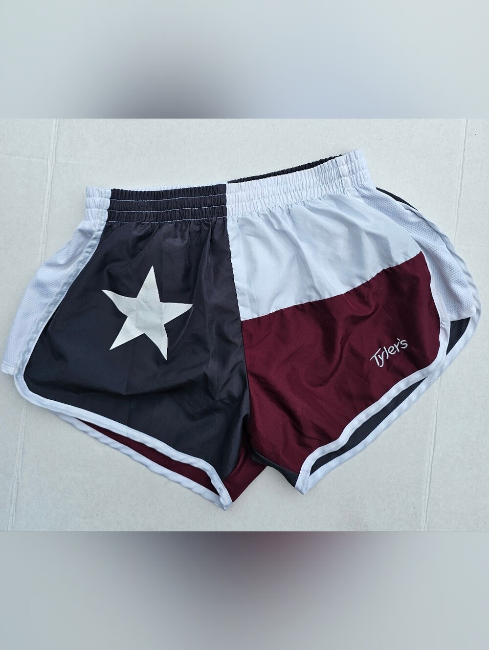 Texas Athletic Shorts Navy and White